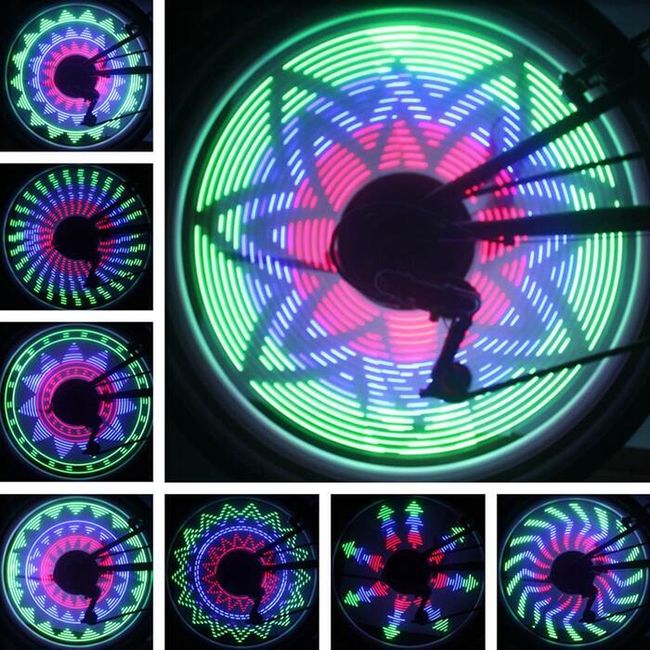 Lumină LED pentru spițele roților 1