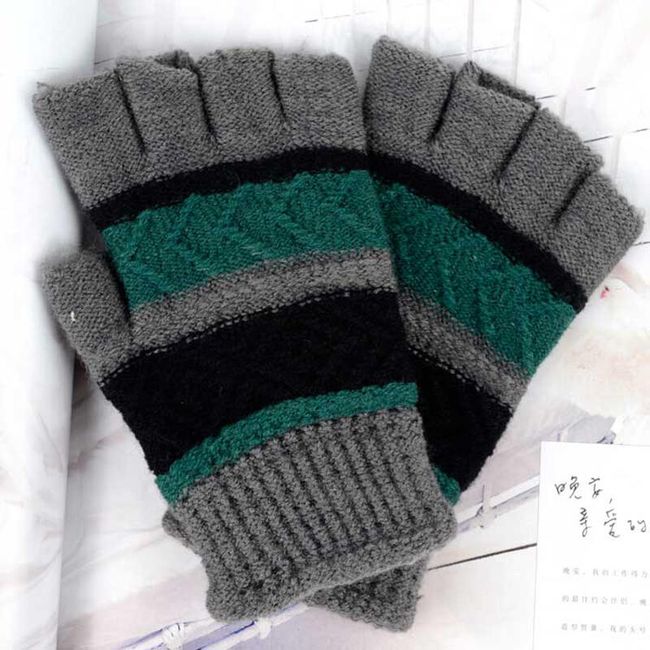 Pánské bezprsté rukavice - 4 barvy 1