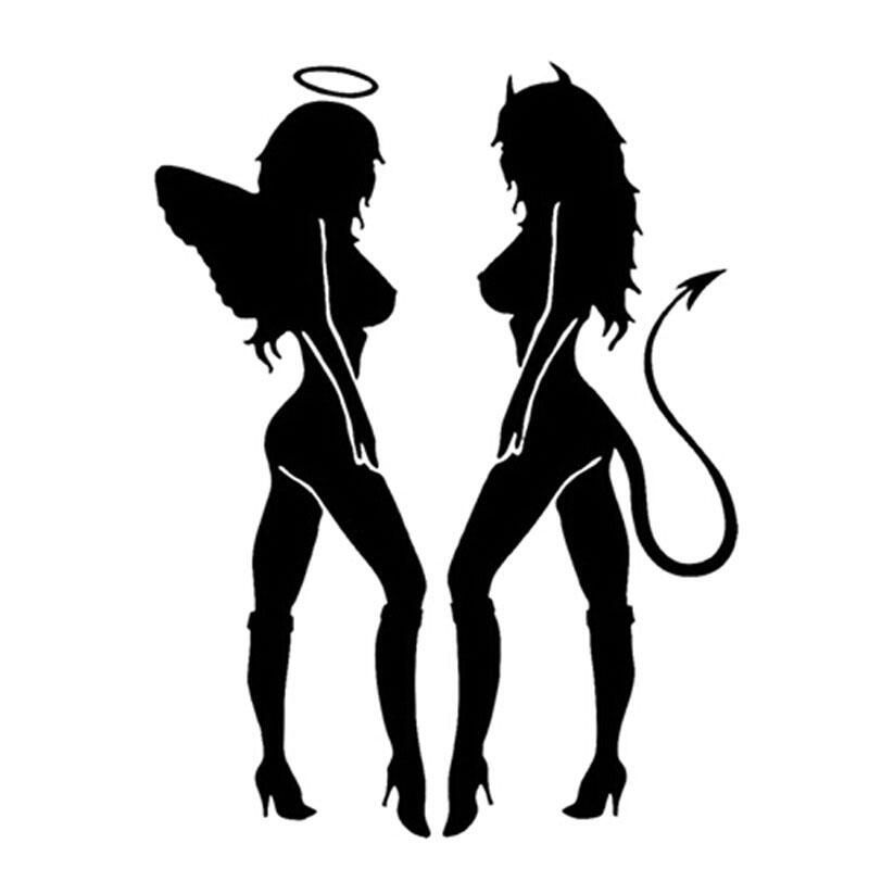 Autocolant Auto Inger și Demon Shipgratis Ro