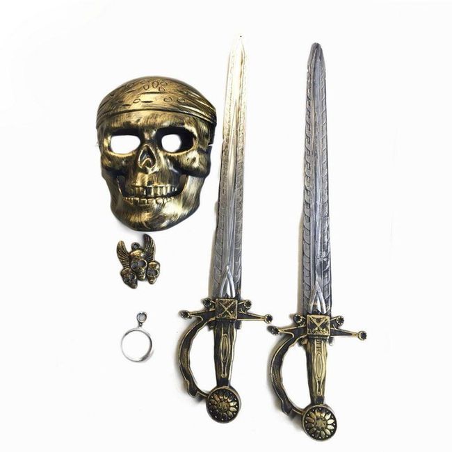 Пиратски комплект с маска и 2 меча PD_1690470 1