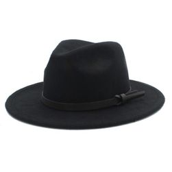 Elegancki kapelusz z paskiem - 11 kolorów