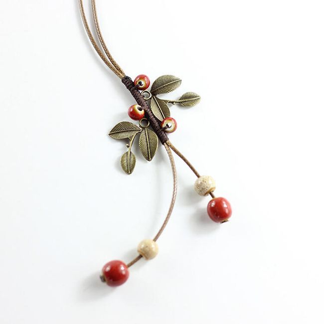 Ženska ogrlica s perlami - 3 različice 1