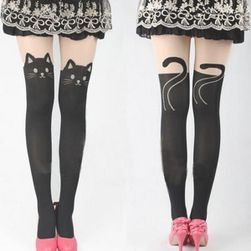 Originalne nogavice z motivom mačke