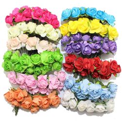 Голям комплект от 144 декоративни изкуствени рози