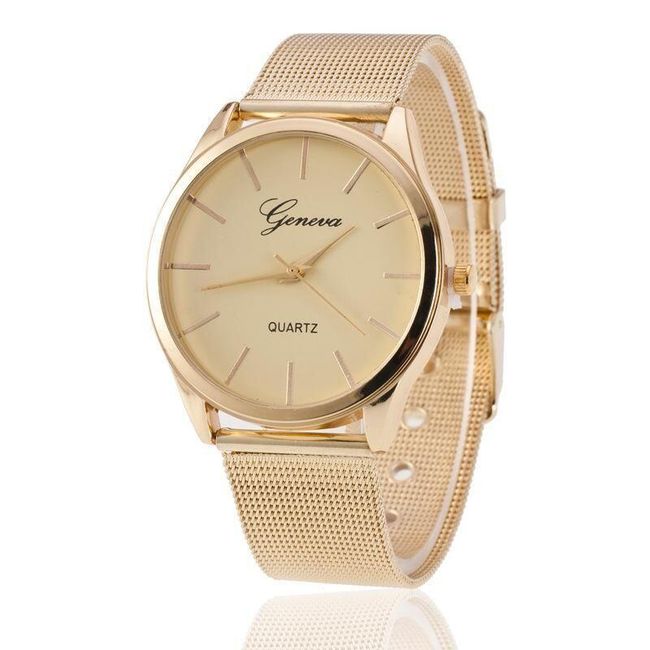 Elegancki zegarek damski w klasycznym stylu - złoty 1