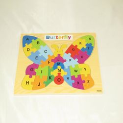 Oktató játék gyerekeknek - puzzle pillangó designban