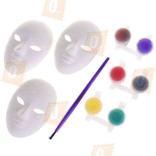 Karnevalové masky s barvící sadou 1