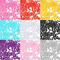 1000 ks dekorativních krystalků - několik barev