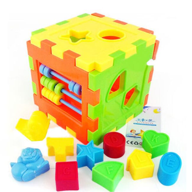 Dětská vzdělávací hračka - barevná kostka 1