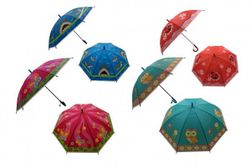 Deštník 66cm vystřelovací s píšťalkou mix barev v sáčku RM_00850127