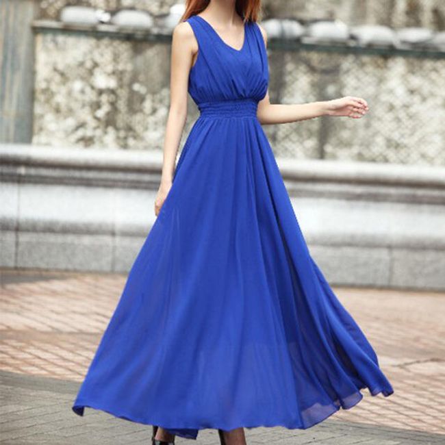 Bohémské šaty pro dámy - Tmavě modrá-velikost č. 2 1