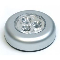 Samolepící lampička 3 LED stříbrná PD_1527601