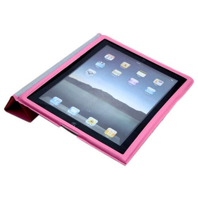 Magnetické chytré pouzdro pro iPad 2 - růžové ultratenké 1