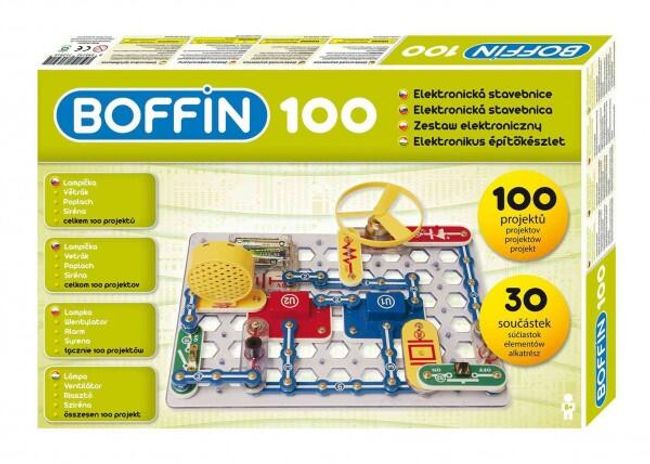 Stavebnica Boffin 100 elektronická 100 projektov na batérie 30ks v krabici 38x25x5cm RM_54001017 1