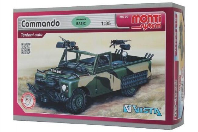 Stavebnica Monti System MS 29 Commando Land Rover 1:35 v krabici 22x15x6cm RM_40000029 1