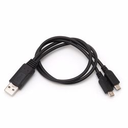 Přenosný dvojitý USB kabel