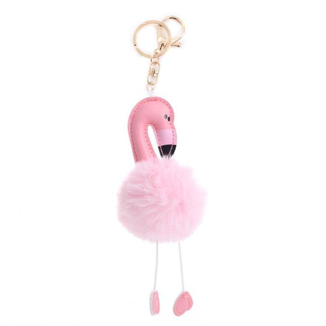 Obesek za ključe v obliki flaminga 1