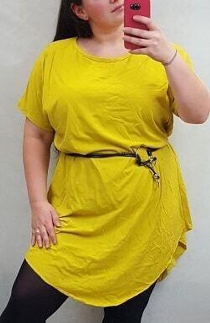 Dámské oversize šaty - žlutá LT_IMD20112zlu 1