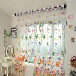Šarena zavesa za prozor - leptiri