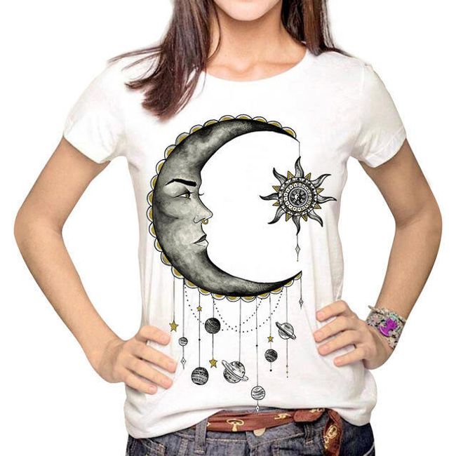 Tricou Pentru Femei Cu Imprimeu Desene Animate 6 Variante