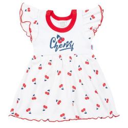 Bawełniana sukienka dla niemowląt RW_saty-cherry-Nbyo316