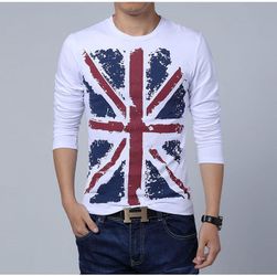 Мъжка тениска с британското знаме - 4 вида кройки