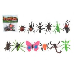 Insecte/animale mini plastic 4 - 8cm 12 buc. în pungă PD_1530461