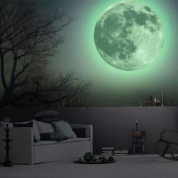 Fluorescenční samolepka na zeď - Měsíc