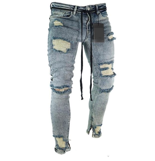Pánské trhané džíny - 8 variant 1