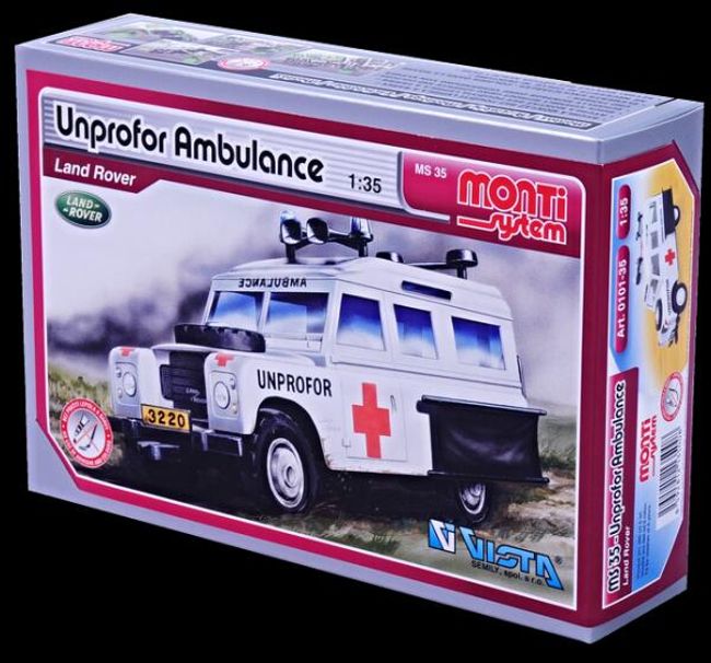 Stavebnice Monti System Ms 35 Unprofor Ambulance Land Rover 1 35 V Krabici 22x15x6cm Postovnezdarma Cz