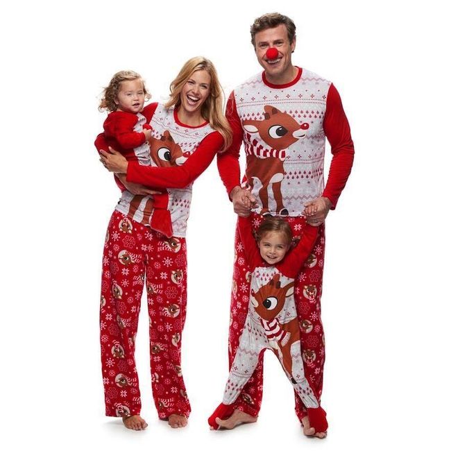 Pijamale De Familie Cu Motive De Crăciun Shipgratis Ro