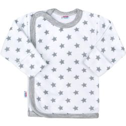 Kojenecká košilka  Classic II s hvězdičkami - šedá/68 (4-6m) SR_DS37514269
