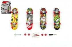 Skateboard prstový šroubovací plast 10cm s doplňky mix druhů na kartě RM_00312254