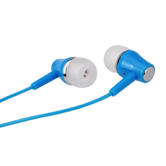 Stereo sluchátka 3,5mm - špunty, modré 1