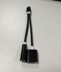 AUX / USB Lightning адаптер для iPhone 2 в 1