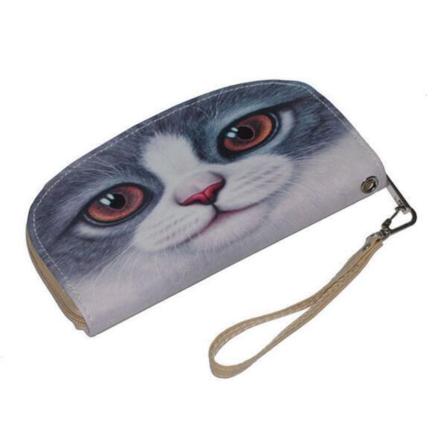 Podłużny portfel z kotem 1