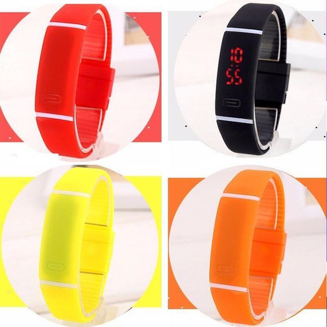 Silikonowy zegarek LED dla milośników sportu 1