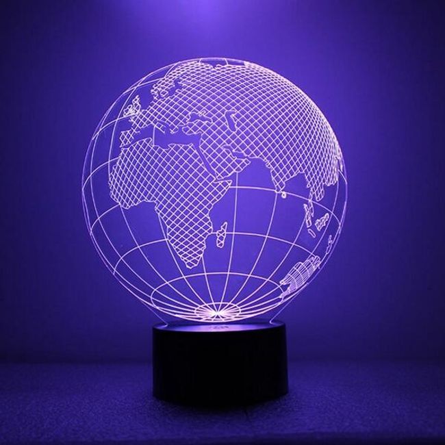 Stolni Led Lampicka Globus 7 Barev Postovnezdarma Cz