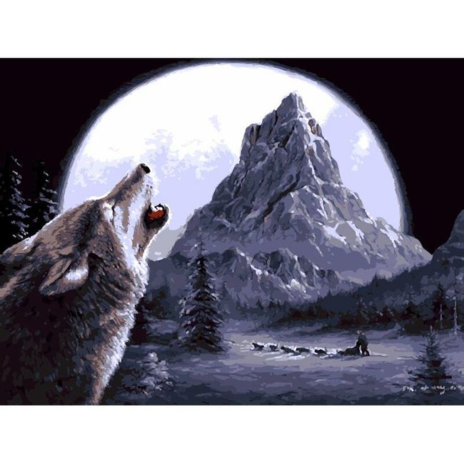 Slika po številkah - volk 1