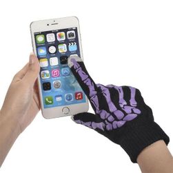 Универсальные зимние перчатки для управления сенсорным телефоном - белые