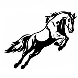 Zidna nalepnica - konj u skoku