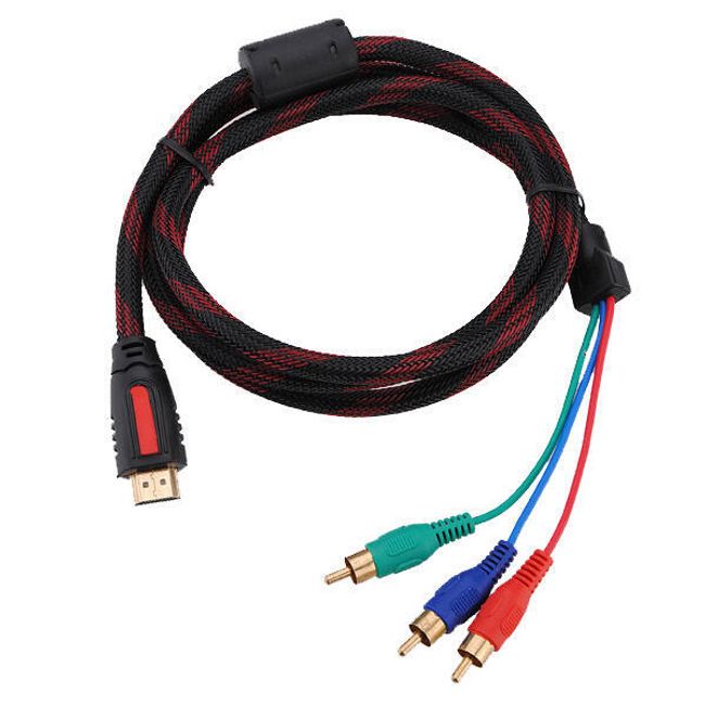 Łączący HDMI kabel z RCA konektorami 1