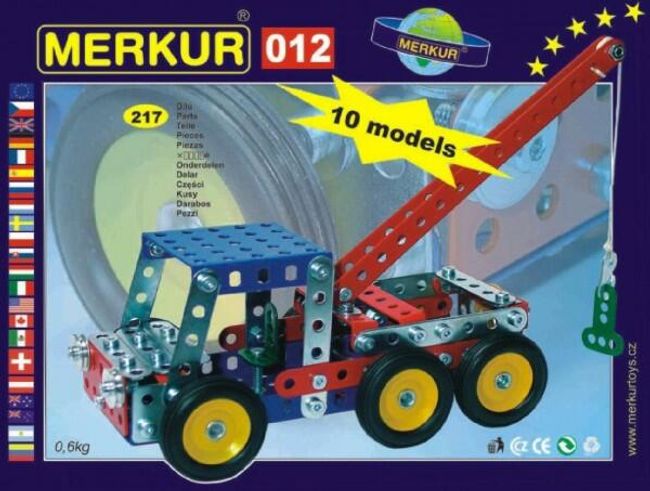 Stavebnica MERKUR 012 Odťahové vozidlo 10 modelov 217ks v krabici 26x18x5cm RM_34000012 1