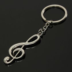 Přívěsek na klíče ve tvaru houslového klíče