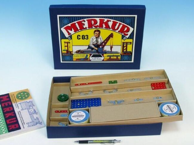 Stavebnica MERKUR Classic C03 141 modelov v krabici 35,5x27,5x5cm RM_34000056 1