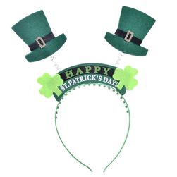 Bentițe pentru fete cu pălării pentru a sărbători ziua Sfântului Patrick