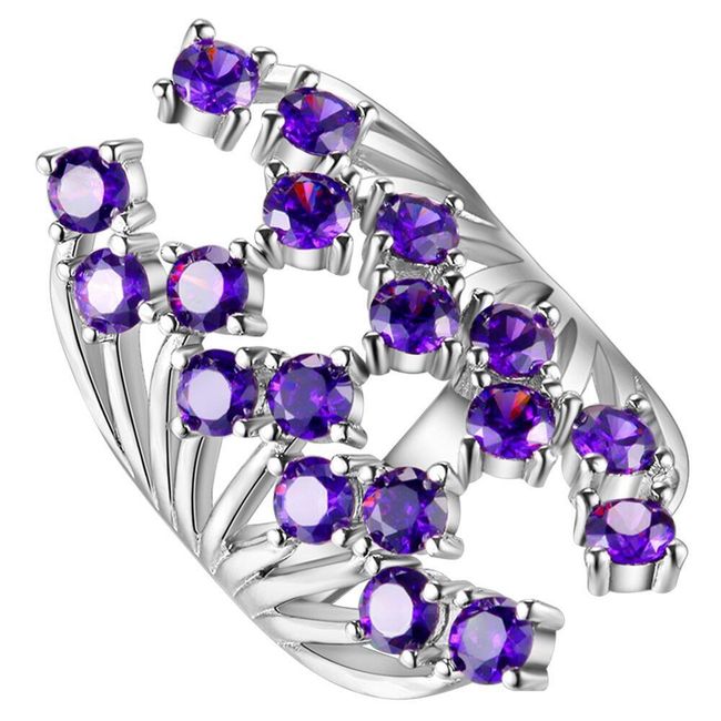 Дамски пръстен с кристали 1