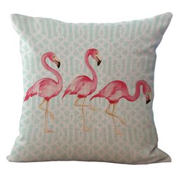 Poszewka na poduszkę z flamingiem - 7 wariantów