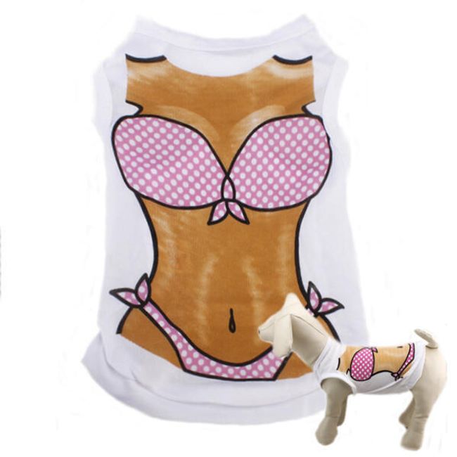 Majica za pse sa ženskom siluetom 1