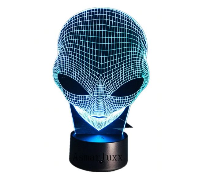 Lampa 3D cu model extraterestru 1
